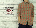 RRL ラルフローレン DOUBLE RL ダブルアールエル チンスト&マチ付き コットン チェック シャツ あす楽