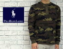 ラルフローレン POLO by Ralph Lauren　 ラルフローレン　コットン×シルク ヘンリーネック CAMO セーター