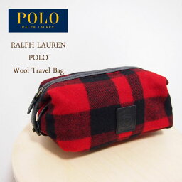 ラルフローレン POLO by Ralph Lauren　ラルフローレン ウール トラベル ポーチ/RED