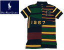 POLO by Ralph Lauren ラルフローレン CUSTOM FIT パッチワーク ペナント ポロシャツ