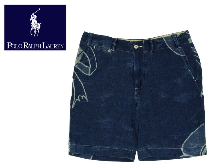 Rakuten - 【POLO by Ralph Lauren】 ラルフローレン インディゴ　藍染 コットン×リネン ショーツ