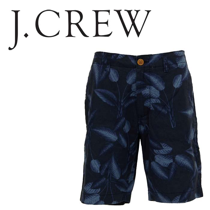 J.CREW ジェイクルー リネン×コットン アロハ リーフ ショーツ