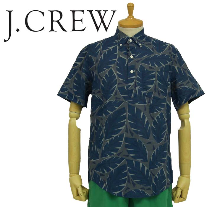 Rakuten - J.CREW ジェイクルー リーフ柄 プルオーバー S/S BD シャツ