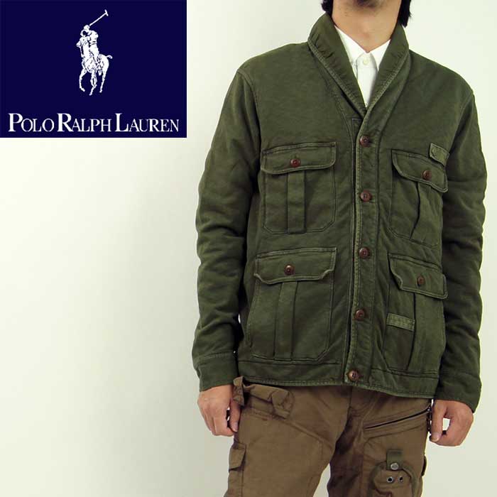 POLO by Ralph Lauren ラルフローレン 後染め ショールカラー スウェット/OLIVE