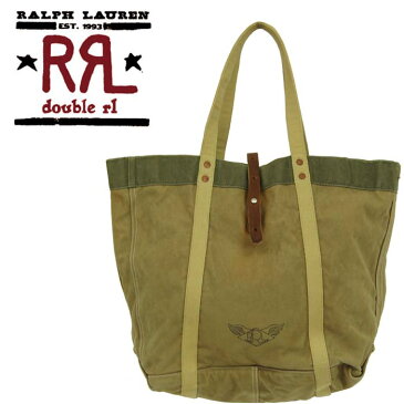 RRL　　ラルフローレン DOUBLE RL ダブルアールエル ヴィンテージ MILITARY キャンバス トート バッグ　　あす楽