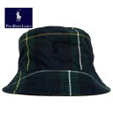 POLO by Ralph Lauren ポロラルフローレン オイルクロス ブラックウォッチ ハット あす楽