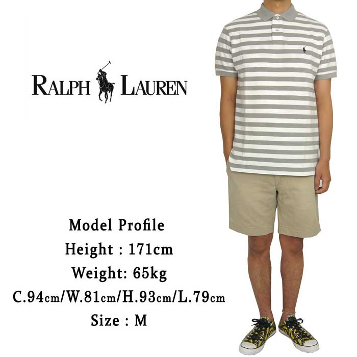 POLO by Ralph Lauren ラルフローレン CUSTOM FIT ワンポイント ポニー ボーダー ...