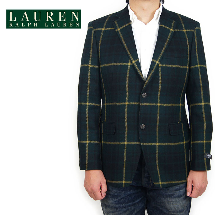 ラルフ ローレン テーラードジャケット メンズ LAUREN by Ralph Lauren ローレン ラルフローレン ブラックウォッチ ウール テーラード ジャケット