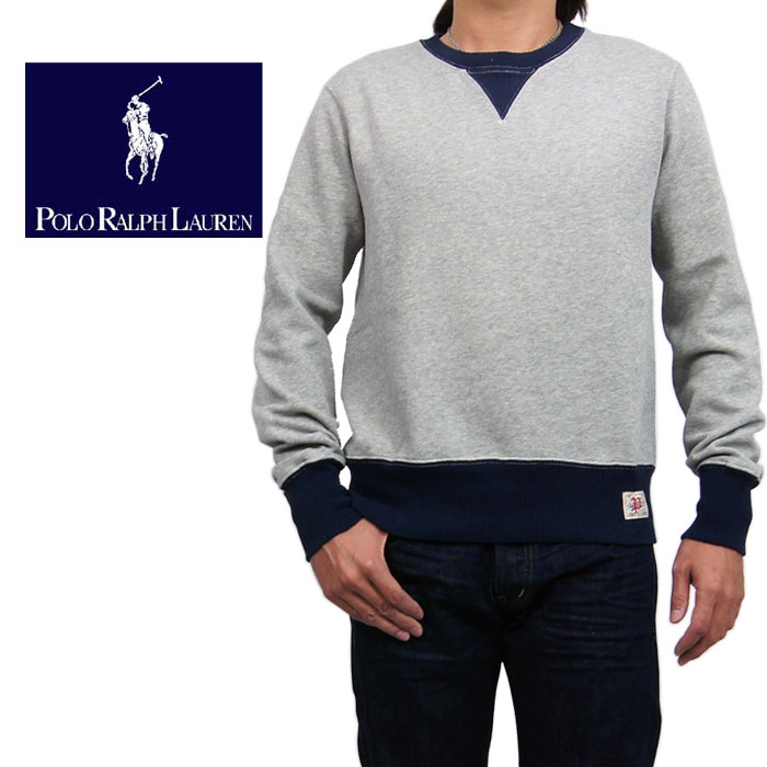 POLO by Ralph Lauren ラルフローレン 両V ハリヌキ スウェット グレー あす楽