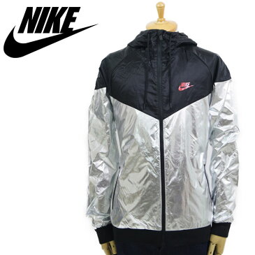 ナイキ メタリック ウィンドランナージャケット NIKE METALLIC WINDRUNNER JACKET シルバー