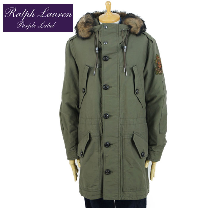 ラルフローレン パープルレーベル PURPLE LABEL Ralph Lauren ミリタリー ダウン コート OLIVE