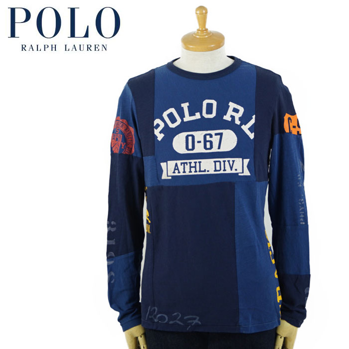 Rakuten - ラルフローレン Ralph Lauren コットン ジャージ パッチワーク ロンT
