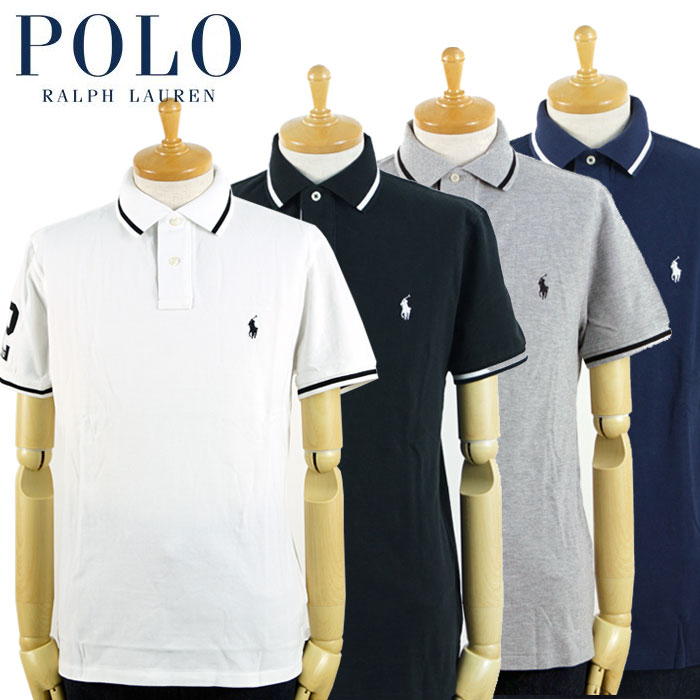 ラルフローレン POLO Ralph Lauren カスタム スリム フィット 鹿の子 ラガー ポロシャツ