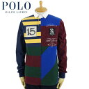 ラルフローレン POLO Ralph Lauren CUSTOM SLIM FIT ナンバリング パッチワーク ラガーシャツ