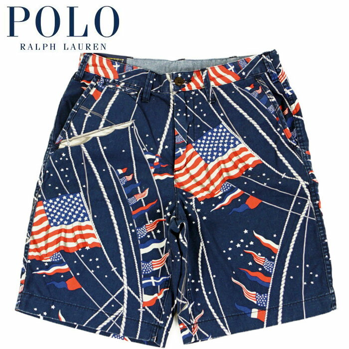 ラルフローレン POLO Ralph Lauren リラックス フィット アメリカン フラッグ ショーツ