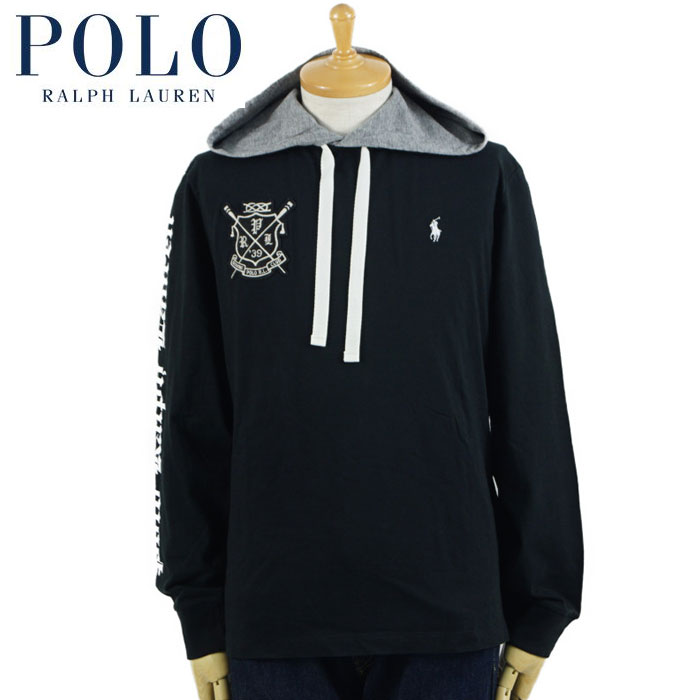 ラルフローレン POLO Ralph Lauren フーディー ロングスリーブ Tシャツ ブラック