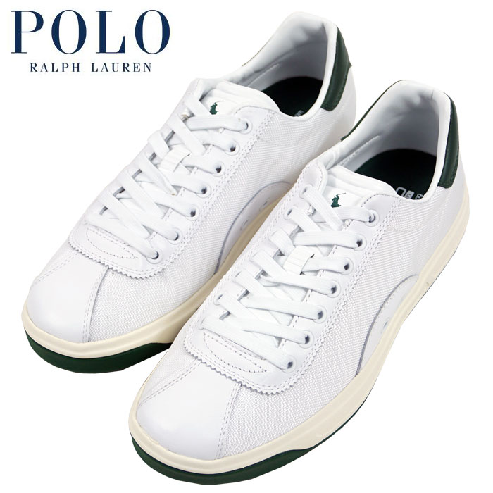 ラルフローレン POLO Ralph Lauren COURT 0 レザー×メッシュ スニーカー