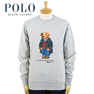 ラルフローレン POLO Ralph Lauren ポロベアー 前V スウェット ダッフルコート ライトグレー