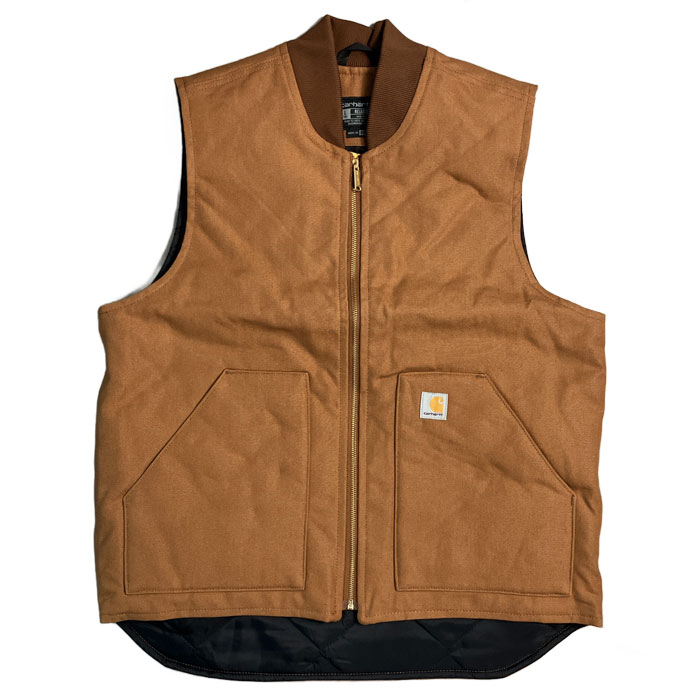 希少サイズ TALL カーハート ダック ベスト CARHARTT DUCK VEST V01-BRN ブラウン beef-10019227 BEEF サンプル画像2