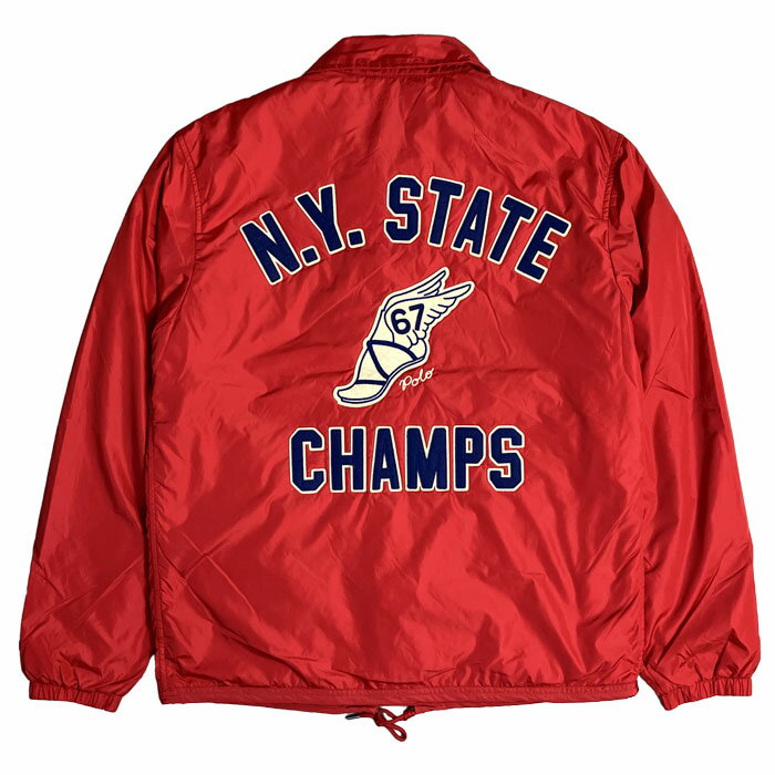 ラルフローレン POLO Ralph Lauren ウイングフット ナイロン コーチジャケット WATER-REPELLENT COACH JACKET RED