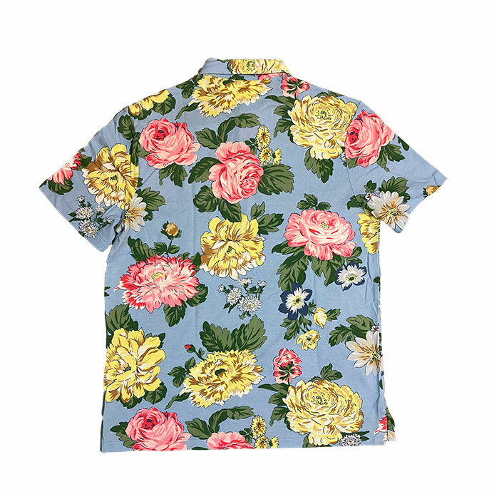 ラルフローレン POLO Ralph Lauren クラシックフィット フラワー柄 ポロシャツ ブ...