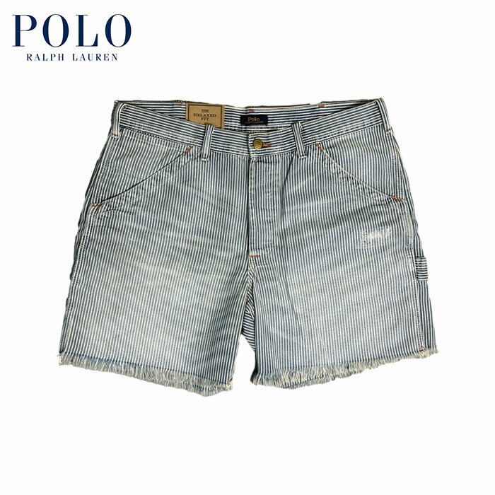 乐天商城 - ラルフローレン POLO Ralph Lauren ヒッコリーストライプ ペインター ショーツ