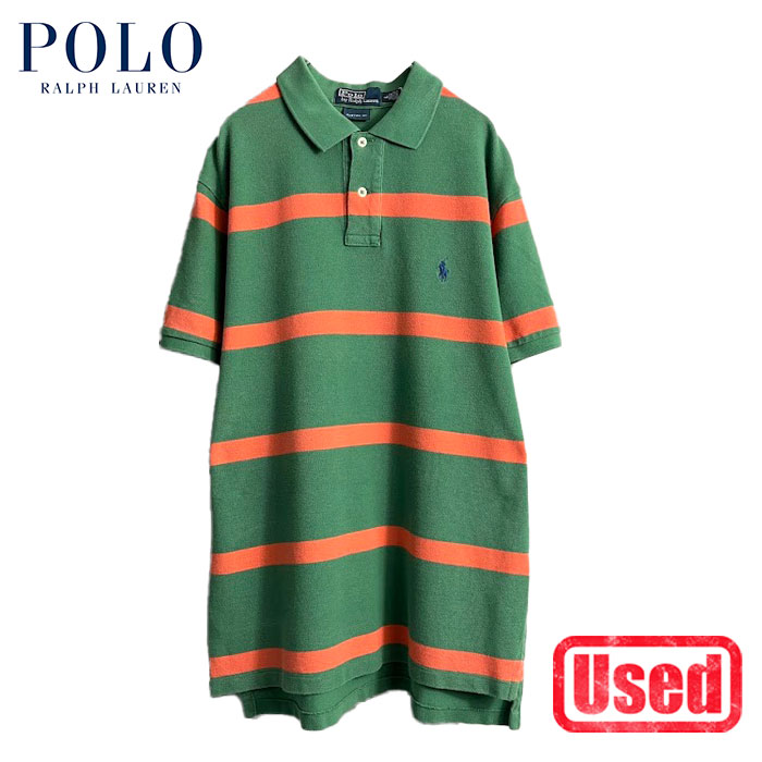 楽天市場】polo ralph lauren ボーダー グリーン（ポロシャツ
