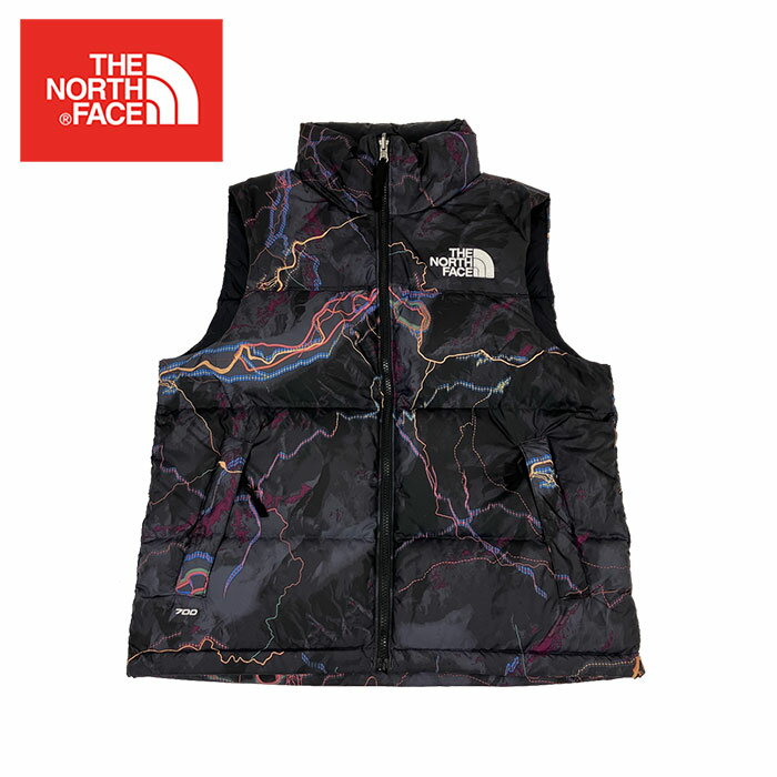 ノースフェイス 1996 レトロ ヌプシ ダウン ベスト THE NORTH FACE M 1996 RETRO NUPTSE VEST ブラックグロープリント TNFBKTRLGLWPRNT