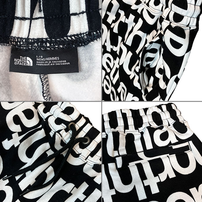 ノースフェイス AOP スウェット ショーツ THE NORTH FACE AOP SHORT ブラック