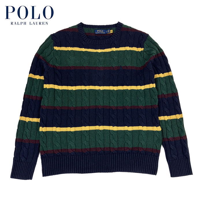 ラルフローレン POLO Ralph Lauren ケーブル ボーダー ニット