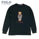 ラルフローレン POLO Ralph Lauren ポロベアー ロングスリーブTシャツ ニット＆ブーツ ブラック