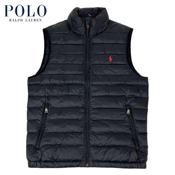 ポロ ラルフ ローレン ダウンベスト メンズ ラルフローレン POLO Ralph Lauren ダウン中綿 ベスト ブラック