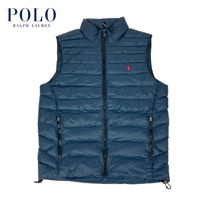 ポロ ラルフ ローレン ダウンベスト メンズ ラルフローレン POLO Ralph Lauren パッカブル プリマロフト ダウン ベスト ブルー