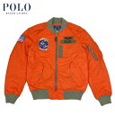 ラルフローレン POLO Ralph Lauren L-2 フライト ジャケット オレンジ ORANGE Nylon Air SQDRN 67 Bomber Jacket