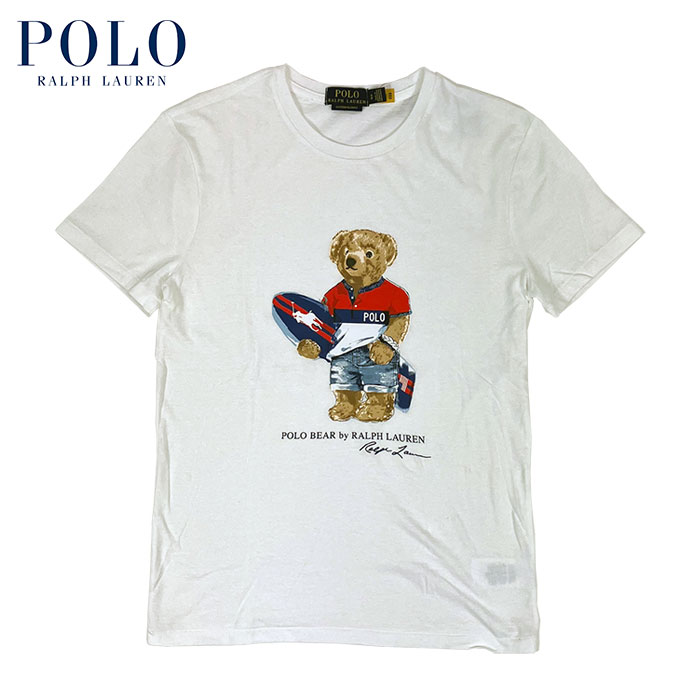 ラルフローレン POLO Ralph Lauren カスタムフィット ポロベアー Tシャツ サーフスタイル ホワイト