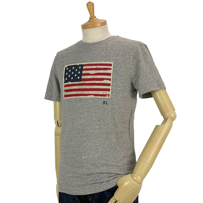 ラルフローレン POLO Ralph Lauren スリムフィット アメリカンフラッグ Tシャツ グ...