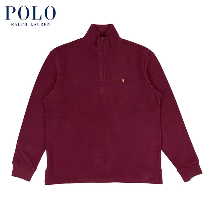 樂天商城 - ラルフローレン POLO Ralph Lauren ハーフジップ スウェット RED