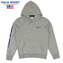 ポロスポーツ Ralph Lauren POLO SPORTS ラルフローレン スウェット パーカー プルオーバー フーディー グレー