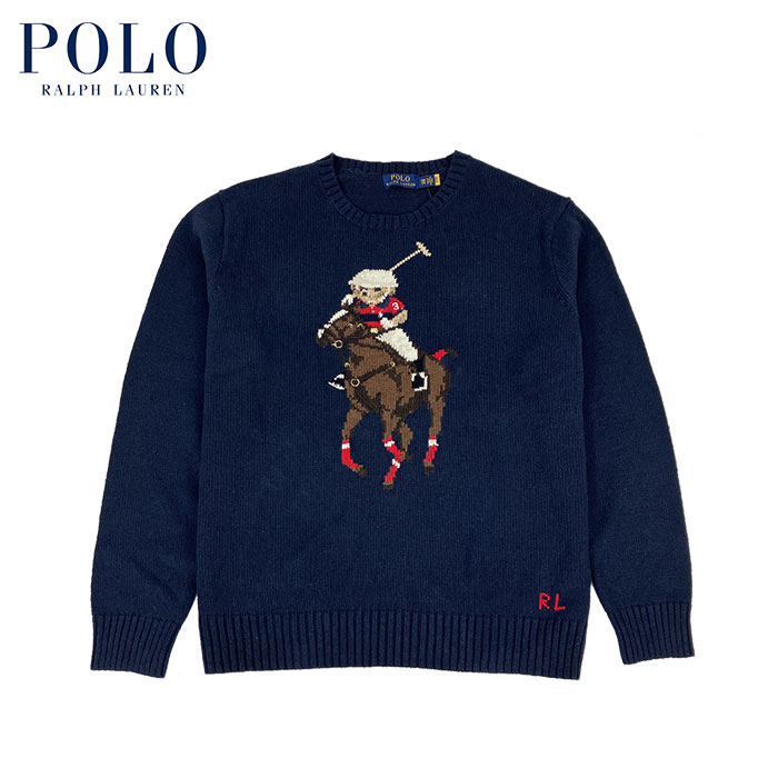 ラルフローレン ラルフローレン BIG サイズ POLO Ralph Lauren ポロベアー セーター ビッグポニー ネイビー