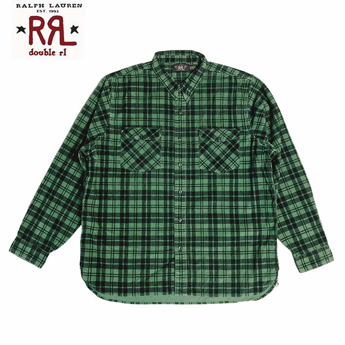 Rakuten - RRL ラルフローレン DOUBLE RL ダブルアールエル プラッドプリント コーデュロイ ワークシャツ