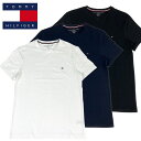 トミーヒルフィガー TOMMY HILFIGER スリムフィット ストレッチ クルーネック Tシャツ