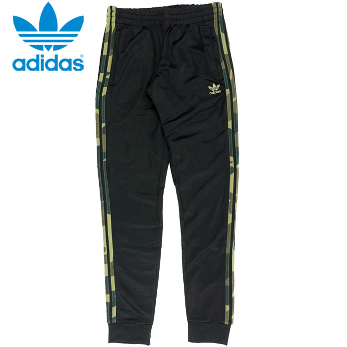 アディダス オリジナルス カモ トラック パンツ ADIDAS CAMO TRACK PANTS 黒/迷彩