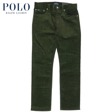 ラルフローレン POLO Ralph Lauren VARICK SLIM STRAIGHT コーデュロイ パンツ オリーブ