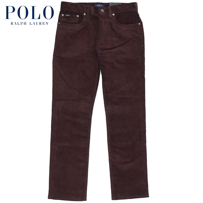 ラルフローレン POLO Ralph Lauren VARICK SLIM STRAIGHT コーデュロイ パンツ レッド