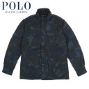 ラルフローレン POLO Ralph Lauren ナイロン ミリタリー ダウン ジャケット ブルーカモ