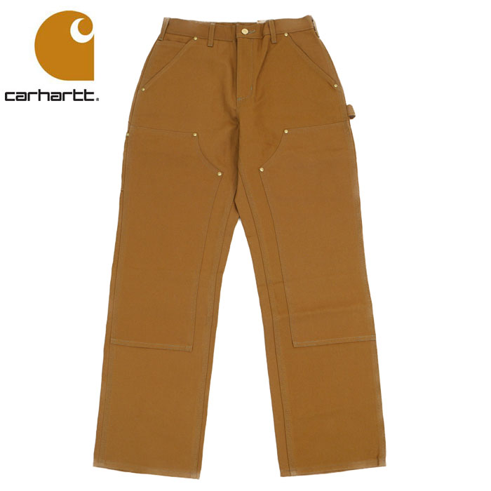 カーハート ダブルニー ペインターパンツ CARHARTT Washed Duck Double Front Work Pant B01 ブラウン