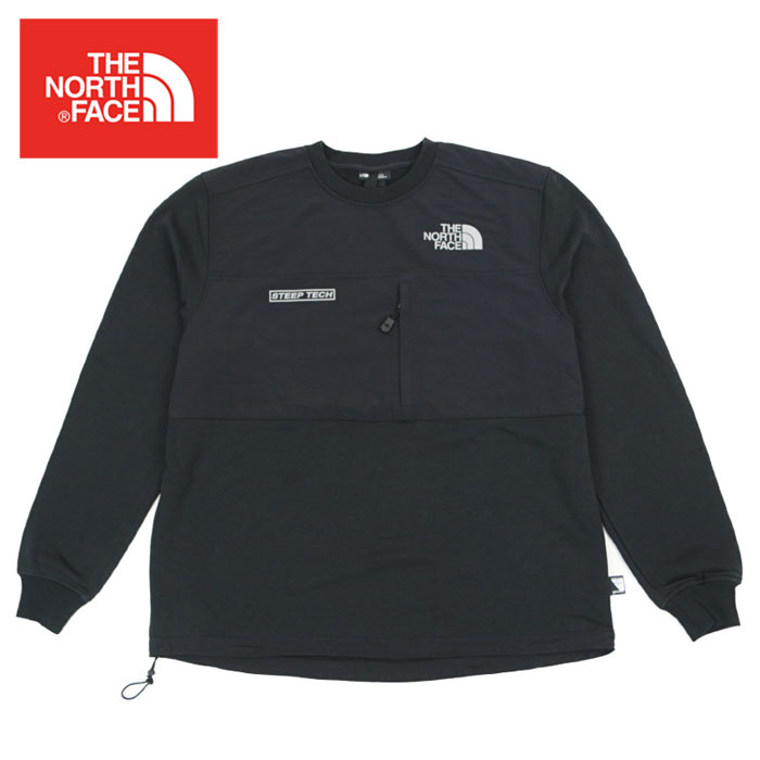 ノースフェイス スティープ テック ライト クルー スウェット NORTH FACE STEEP TECH LIGHT CREWNECK BLACK