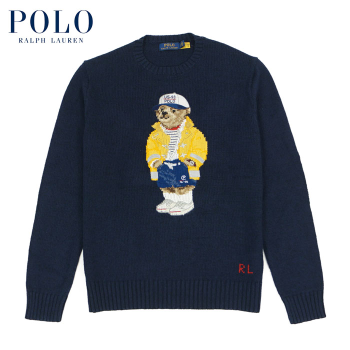 ラルフローレン POLO Ralph Lauren ポロベアー セーター ネイビー RL-93 90s