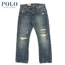 ラルフローレン ラルフローレン リペア ウォッシュド ジーンズ POLO Ralph Lauren VARICK SLIM STRAIGHT