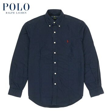 ラルフローレン Ralph Lauren クラシック フィット 後染め オックスフォード ボタンダウン シャツ NAVY